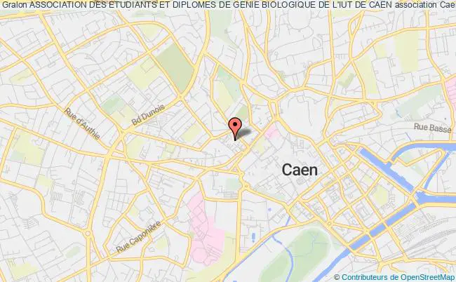 plan association Association Des Etudiants Et Diplomes De Genie Biologique De L'iut De Caen Caen
