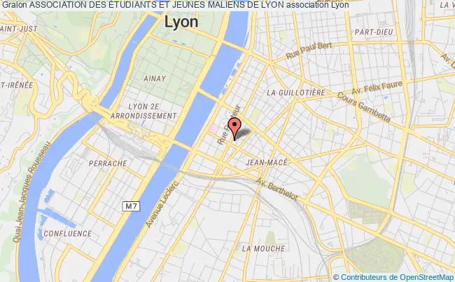 plan association Association Des Étudiants Et Jeunes Maliens De Lyon Lyon