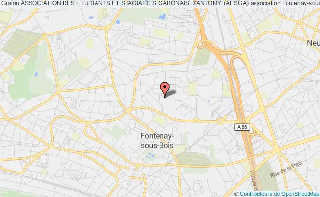 plan association Association Des Etudiants Et Stagiaires Gabonais D'antony  (aesga) Fontenay-sous-Bois