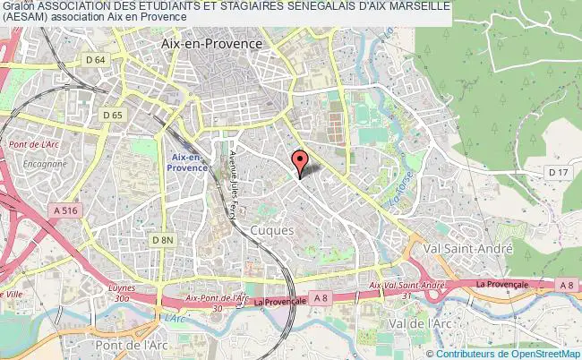 plan association Association Des Etudiants Et Stagiaires Senegalais D'aix Marseille
(aesam) Aix-en-Provence