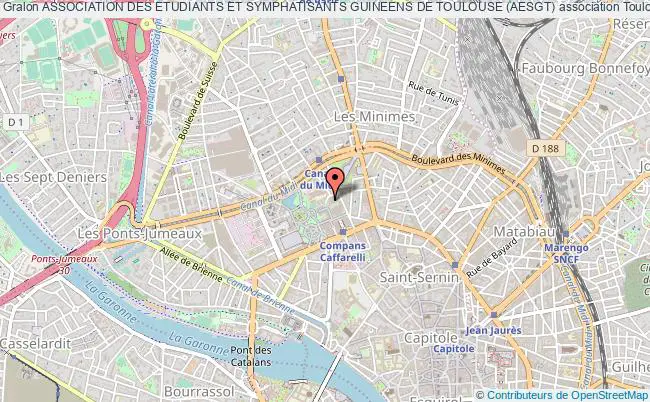 plan association Association Des Etudiants Et Symphatisants Guineens De Toulouse (aesgt) Toulouse