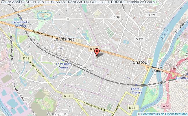 plan association Association Des Etudiants Francais Du College D'europe Chatou