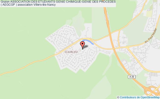 plan association Association Des Etudiants Genie Chimique-genie Des Procedes
( Aegcgp ) Villers-lès-Nancy