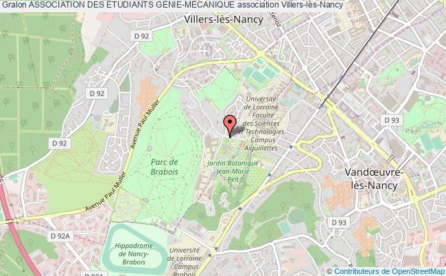 plan association Association Des Étudiants GÉnie-mÉcanique Villers-lès-Nancy