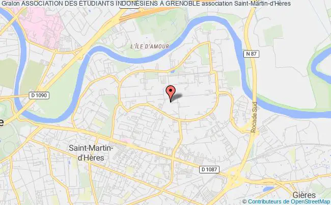 plan association Association Des Étudiants IndonÉsiens À Grenoble Saint-Martin-d'Hères