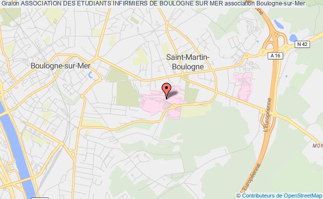 plan association Association Des Etudiants Infirmiers De Boulogne Sur Mer Boulogne-sur-Mer