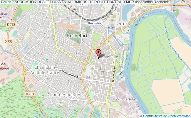 plan association Association Des Etudiants Infirmiers De Rochefort Sur Mer Rochefort
