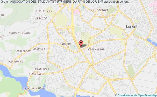 plan association Association Des Etudiants Infirmiers Du Pays De Lorient Lorient
