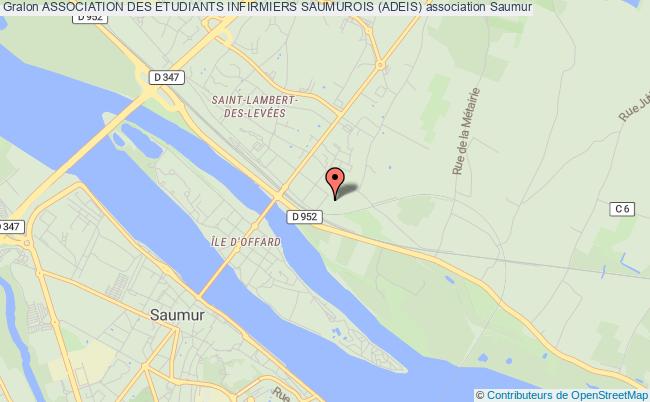plan association Association Des Etudiants Infirmiers Saumurois (adeis) Saumur