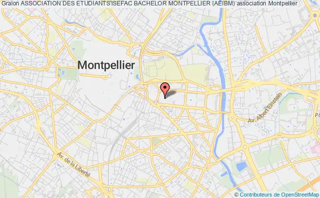 plan association Association Des Etudiants'isefac Bachelor Montpellier (aeibm) Montpellier