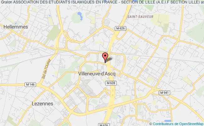 plan association Association Des Etudiants Islamiques En France - Section De Lille (a.e.i.f Section Lille) Villeneuve-d'Ascq