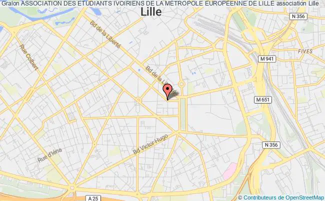 plan association Association Des Etudiants Ivoiriens De La MÉtropole EuropÉenne De Lille Lille