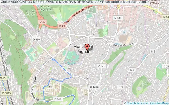 plan association Association Des Etudiants Mahorais De Rouen (aemr) Mont-Saint-Aignan