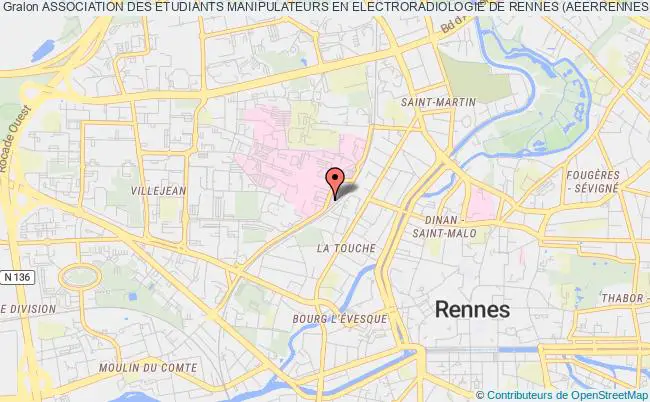 plan association Association Des Etudiants Manipulateurs En Electroradiologie De Rennes (aeerrennes) Rennes