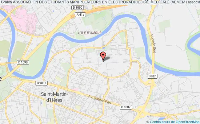 plan association Association Des Étudiants Manipulateurs En Électroradiologie MÉdicale (aemem) Saint-Martin-d'Hères