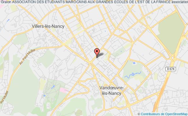 plan association Association Des Etudiants Marocains Aux Grandes Ecoles De L'est De La France Vandoeuvre-lès-Nancy