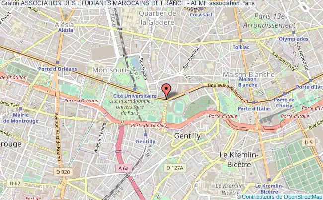 plan association Association Des Etudiants Marocains De France - Aemf Paris
