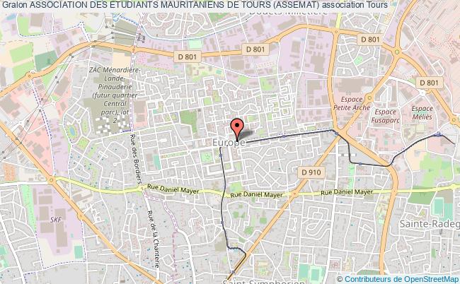 plan association Association Des Etudiants Mauritaniens De Tours (assemat) Tours
