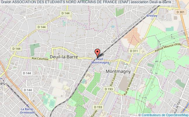 plan association Association Des Etudiants Nord Africains De France (enaf) Deuil-la-Barre