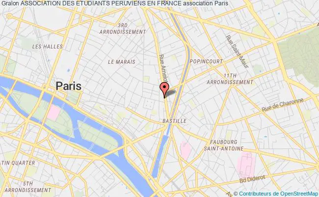 plan association Association Des Etudiants Peruviens En France Paris