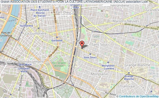 plan association Association Des Etudiants Pour La Culture Latinoamericaine (aecla) Lyon 8e Arrondissement