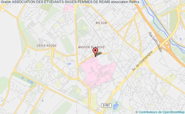 plan association Association Des Etudiants Sages-femmes De Reims Reims