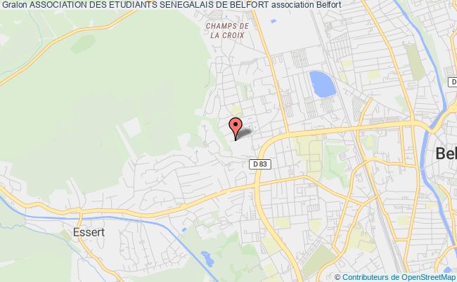 plan association Association Des Etudiants Senegalais De Belfort Belfort