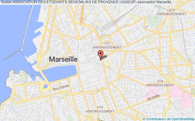 plan association Association Des Etudiants Senegalais De Provence (assesp) Marseille
