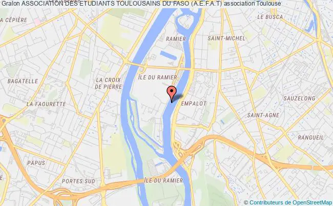 plan association Association Des Etudiants Toulousains Du Faso (a.e.f.a.t) Toulouse cedex 4