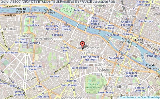 plan association Association Des Etudiants Ukrainiens En France Paris