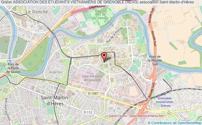 plan association Association Des Etudiants Vietnamiens De Grenoble (aevg) Saint-Martin-d'Hères