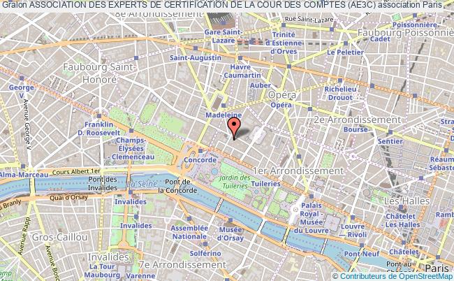 plan association Association Des Experts De Certification De La Cour Des Comptes (ae3c) Paris