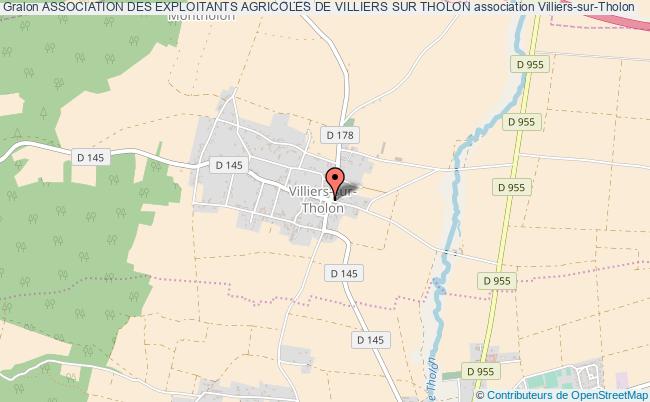 plan association Association Des Exploitants Agricoles De Villiers Sur Tholon Villiers-sur-Tholon