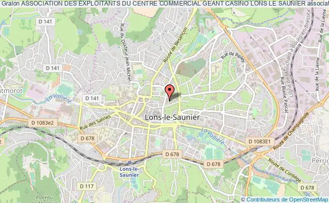 ASSOCIATION DES EXPLOITANTS DU CENTRE COMMERCIAL GEANT CASINO LONS LE SAUNIER