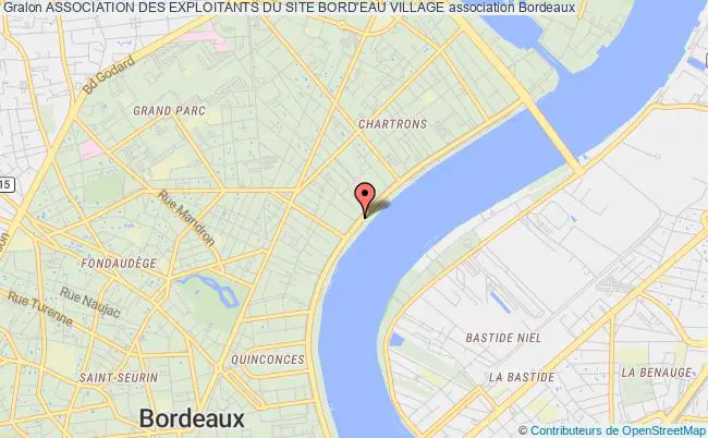 plan association Association Des Exploitants Du Site Bord'eau Village Bordeaux