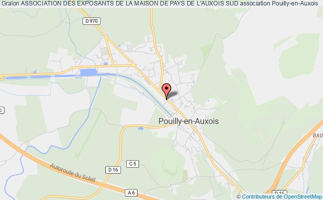 plan association Association Des Exposants De La Maison De Pays De L'auxois Sud Pouilly-en-Auxois