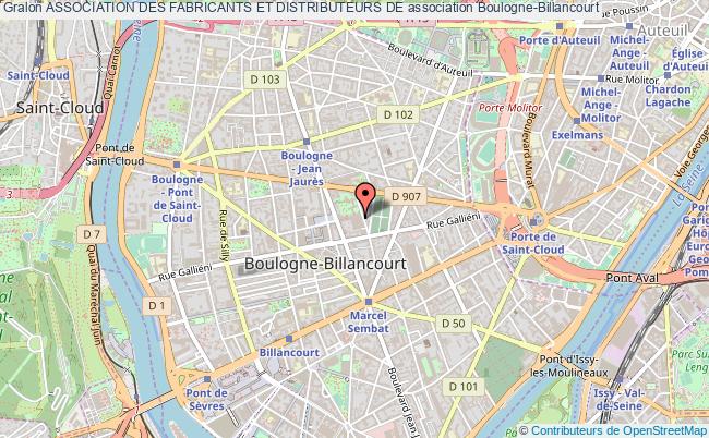 plan association Association Des Fabricants Et Distributeurs De Boulogne-Billancourt