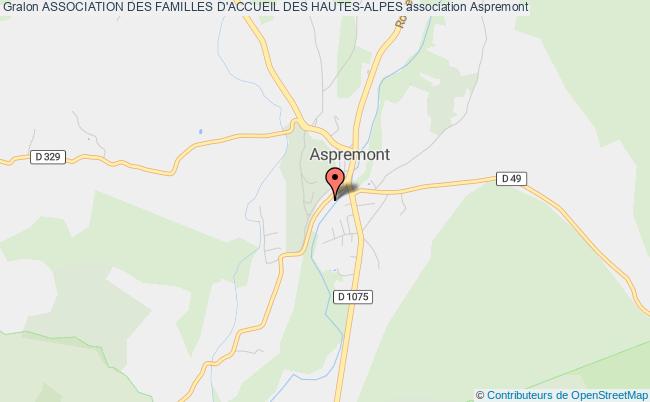plan association Association Des Familles D'accueil Des Hautes-alpes Aspremont