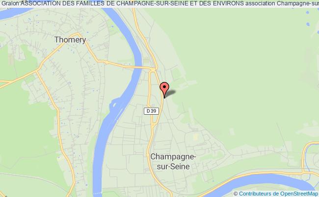 plan association Association Des Familles De Champagne-sur-seine Et Des Environs Champagne-sur-Seine