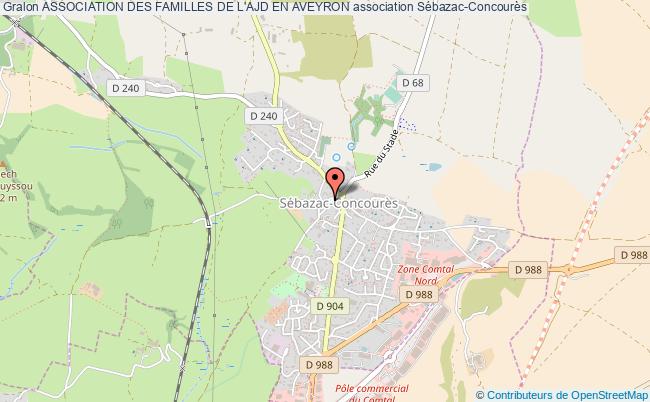 plan association Association Des Familles De L'ajd En Aveyron Sébazac-Concourès