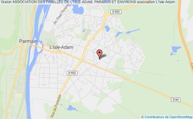 plan association Association Des Familles De L'isle-adam, Parmain Et Environs L'   Isle-Adam