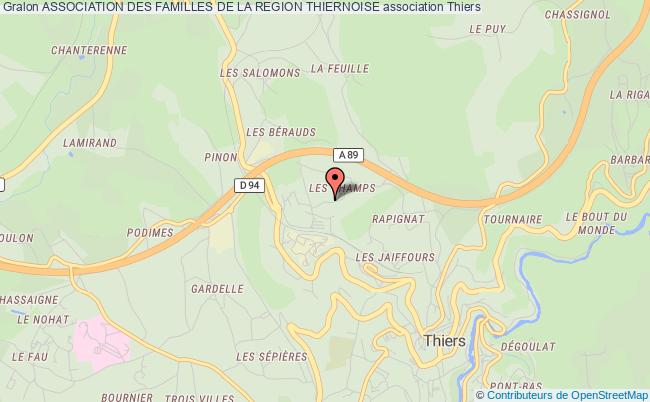 plan association Association Des Familles De La Region Thiernoise Thiers