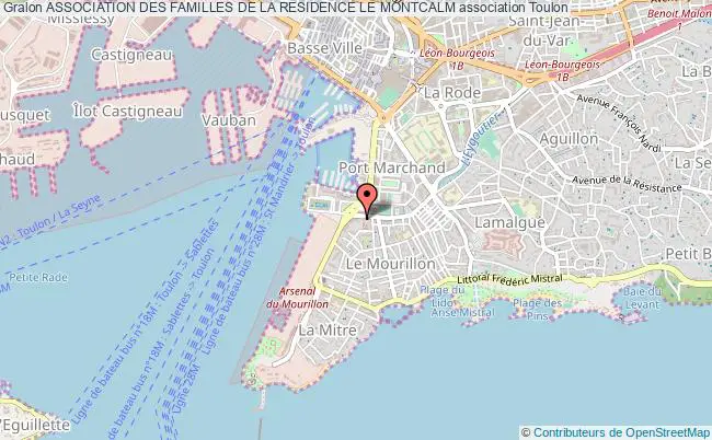 plan association Association Des Familles De La Residence Le Montcalm Toulon
