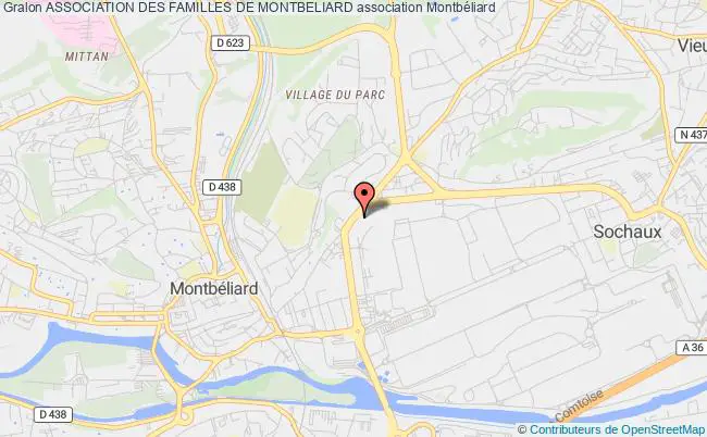 plan association Association Des Familles De Montbeliard Montbéliard
