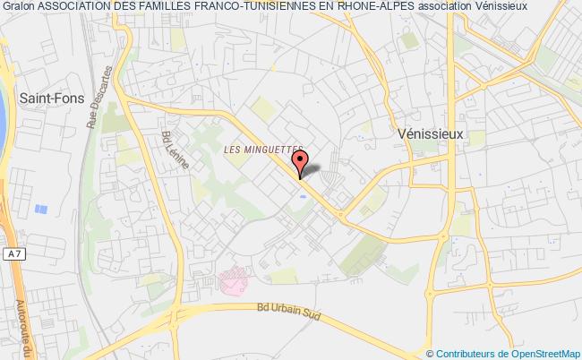 plan association Association Des Familles Franco-tunisiennes En Rhone-alpes Vénissieux