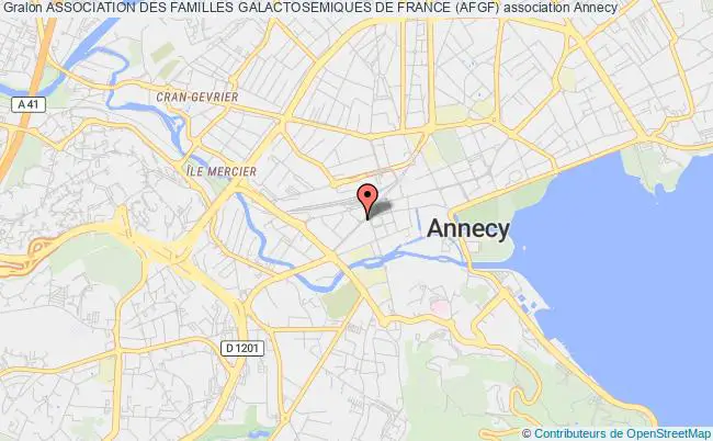 plan association Association Des Familles Galactosemiques De France (afgf) Annecy