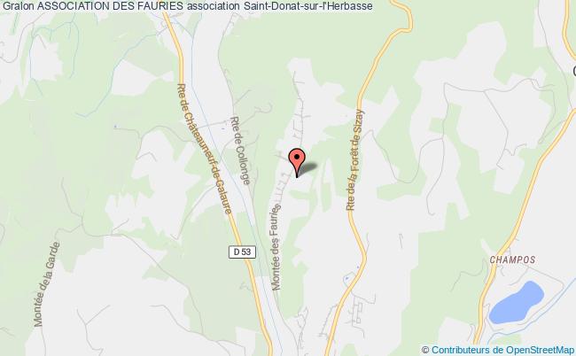 plan association Association Des Fauries Saint-Donat-sur-l'Herbasse