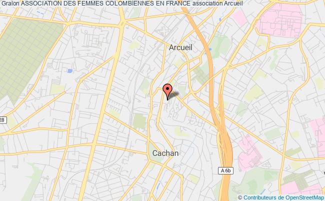 plan association Association Des Femmes Colombiennes En France Arcueil