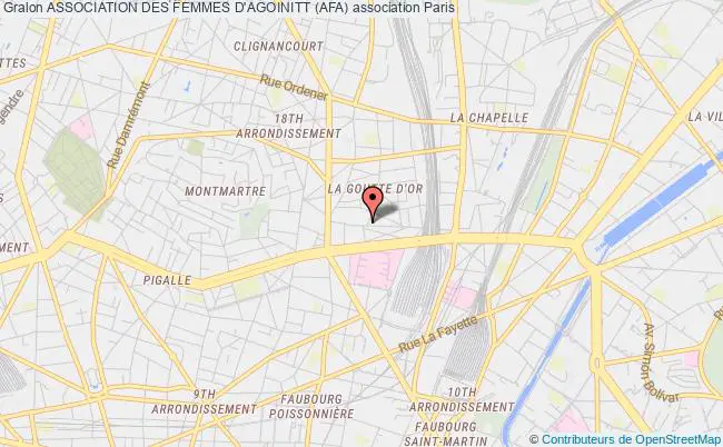 plan association Association Des Femmes D'agoinitt (afa) Paris