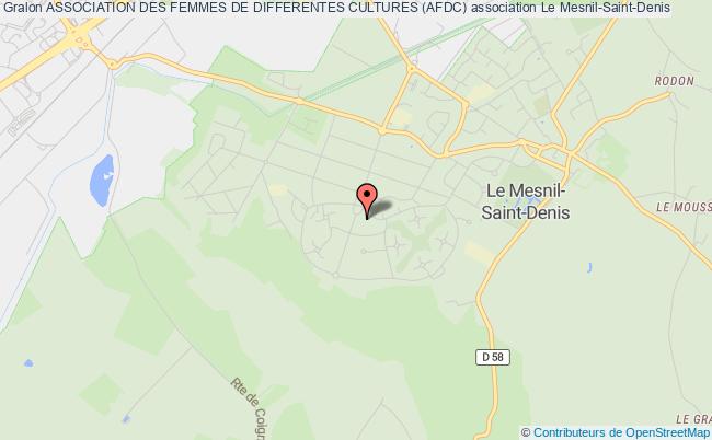 plan association Association Des Femmes De Differentes Cultures (afdc) Le    Mesnil-Saint-Denis